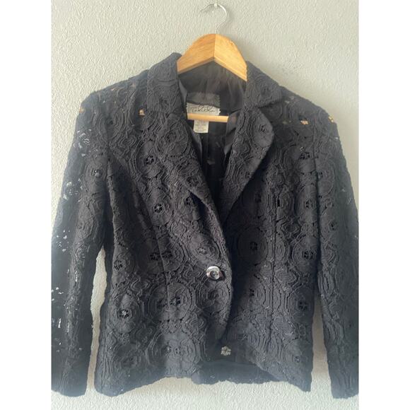 Anthropologie Tabitha Lace Ruffle Jacket - Picture 6 of 12